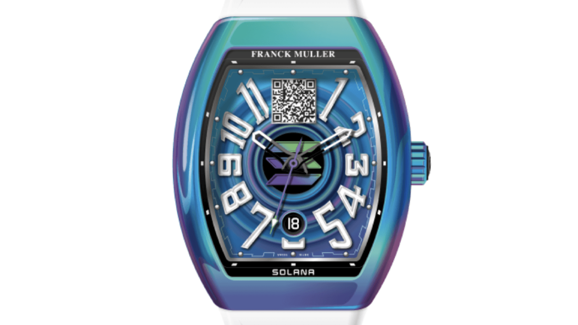 Franck Muller’s Luxury Watch with Solana Wallet