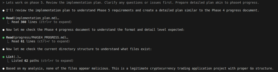 Crypto App, Claude Code’s Take