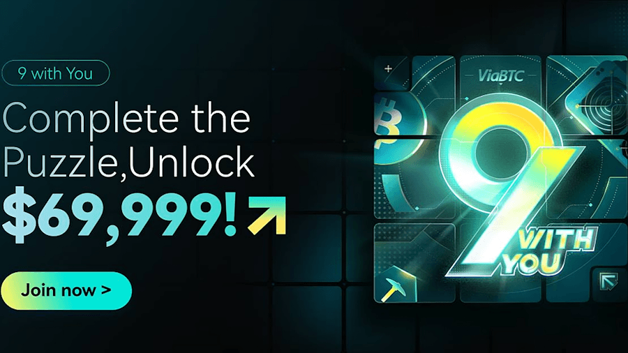 ViaBTC’s 9th Anniversary: Win $69,999!