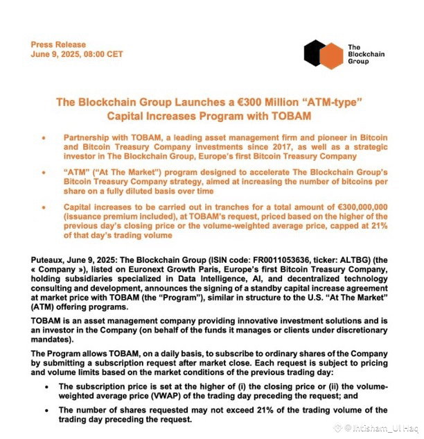 Europe’s Top Bitcoin Treasury Eyes $340M Buy