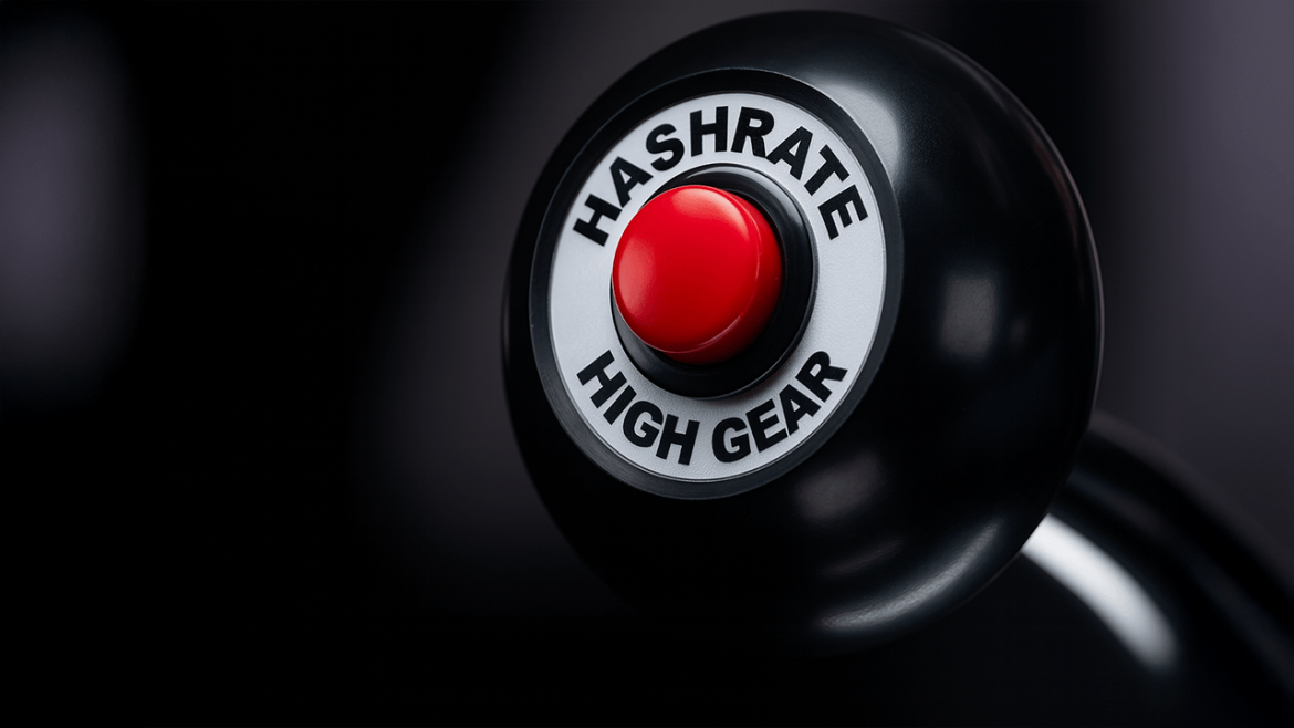 Bitcoin Miners Near June Peak Hashrate